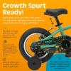 imageRetrospec Koda Kids Bike with Training Wheels  12in Toddler Bicycle for Ages 23  Lightweight Steel Frame Adjustable Seat 155185in Safety Bell ampamp Dual BrakesMantis
