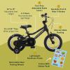 imageRetrospec Koda Plus Kids Bike for Boys ampamp Girls Ages 23 Years  12quot Childrens Bicycle Adjustable Seat ampamp Handlebars Removable Training Wheels Front Hand Brakes Rear Coaster Brake ampamp Safety BellMatte Black