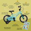 imageRetrospec Koda Plus Kids Bike for Boys ampamp Girls Ages 23 Years  12quot Childrens Bicycle Adjustable Seat ampamp Handlebars Removable Training Wheels Front Hand Brakes Rear Coaster Brake ampamp Safety BellRobins Egg