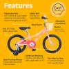 imageRetrospec Koda Plus Kids Bike for Boys ampamp Girls Ages 46 Years  16quot Childrens Bicycle Adjustable Seat ampamp HandlebarsBlush