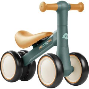 imageRetrospec Cricket 2 Baby Walker Balance Bike with 4 Wheels for Ages 1224 Months  First Birthday Gift Toddler Bicycle Toy for 1 Year Olds  Ride On Toys for Boys ampamp GirlsRainforest