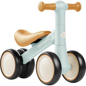 imageRetrospec Cricket 2 Baby Walker Balance Bike with 4 Wheels for Ages 1224 Months  First Birthday Gift Toddler Bicycle Toy for 1 Year Olds  Ride On Toys for Boys ampamp GirlsBaby Blue