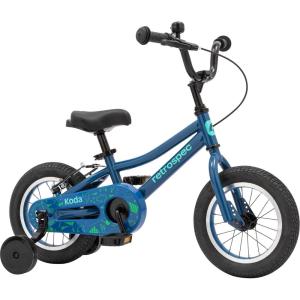 imageRetrospec Koda Kids Bike with Training Wheels  12in Toddler Bicycle for Ages 23  Lightweight Steel Frame Adjustable Seat 155185in Safety Bell ampamp Dual BrakesBlue Bolt