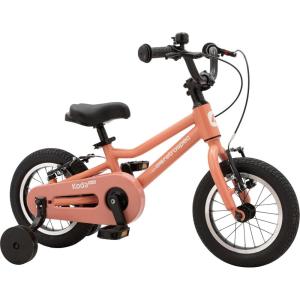 imageRetrospec Koda Plus Kids Bike for Boys ampamp Girls Ages 23 Years  12quot Childrens Bicycle Adjustable Seat ampamp Handlebars Removable Training Wheels Front Hand Brakes Rear Coaster Brake ampamp Safety BellRose