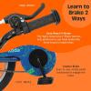 imageRetrospec Koda 16in Kids Bike with Training Wheels  Adjustable Height Beginner Bicycle for Ages 46  Dual Brake System Safety Bell ampamp Reflectors  Lightweight 185lb FrameBlue Bolt