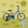 imageRetrospec Koda 16in Kids Bike with Training Wheels  Adjustable Height Beginner Bicycle for Ages 46  Dual Brake System Safety Bell ampamp Reflectors  Lightweight 185lb FrameBlue Bolt