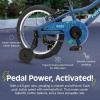 imageRetrospec Koda 16in Kids Bike with Training Wheels  Adjustable Height Beginner Bicycle for Ages 46  Dual Brake System Safety Bell ampamp Reflectors  Lightweight 185lb FrameBlue Bolt