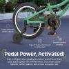 imageRetrospec Koda 16in Kids Bike with Training Wheels  Adjustable Height Beginner Bicycle for Ages 46  Dual Brake System Safety Bell ampamp Reflectors  Lightweight 185lb FrameMantis