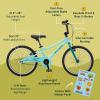 imageRetrospec Koda Plus Kids Bike for Boys ampamp Girls Ages 68 Years  20quot Childrens Bicycle Adjustable Seat ampamp HandlebarsRobins Egg