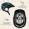 imageRetrospec Rowan Mountain Bike Helmet with Adjustable ErgoKnob Fit System  14 Ventilation Ports Removable Visor ampamp EPS Foam Interior  Lightweight MTB ProtectionSuperior Blue