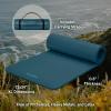 imageRetrospec Solana Yoga Mat 12quot Thick wNylon Strap for Men ampamp Women  Non Slip Exercise Mat for Yoga Pilates Stretching Floor ampamp Fitness WorkoutsOcean Blue