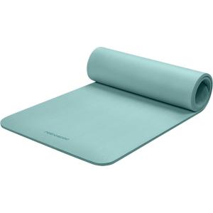 imageRetrospec Solana Yoga Mat 12quot Thick wNylon Strap for Men ampamp Women  Non Slip Exercise Mat for Yoga Pilates Stretching Floor ampamp Fitness WorkoutsBlue Ridge