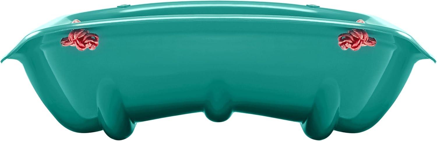 imageRetrospec Retrorider Plastic Snow Sled  Toboggan Style with Pull Rope ColdResistant Coating and Hard Bottom for Smooth Downhill Rides  Available in 35quot and 48quot Sizes for Kids and AdultsLegacy Wintertide