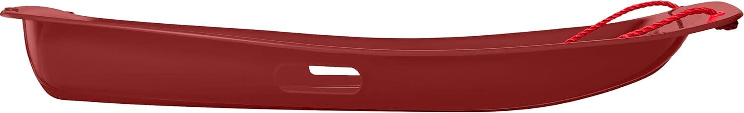 imageRetrospec Retrorider Plastic Snow Sled  Toboggan Style with Pull Rope ColdResistant Coating and Hard Bottom for Smooth Downhill Rides  Available in 35quot and 48quot Sizes for Kids and AdultsBrrgundy