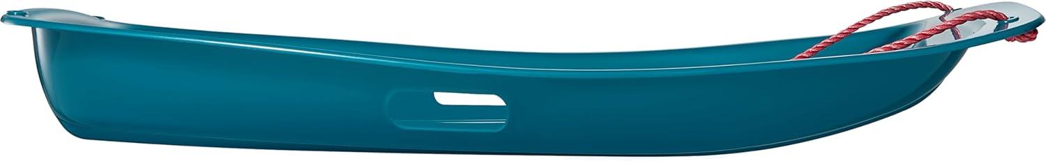 imageRetrospec Retrorider Plastic Snow Sled  Toboggan Style with Pull Rope ColdResistant Coating and Hard Bottom for Smooth Downhill Rides  Available in 35quot and 48quot Sizes for Kids and AdultsLegacy Snowy Spruce