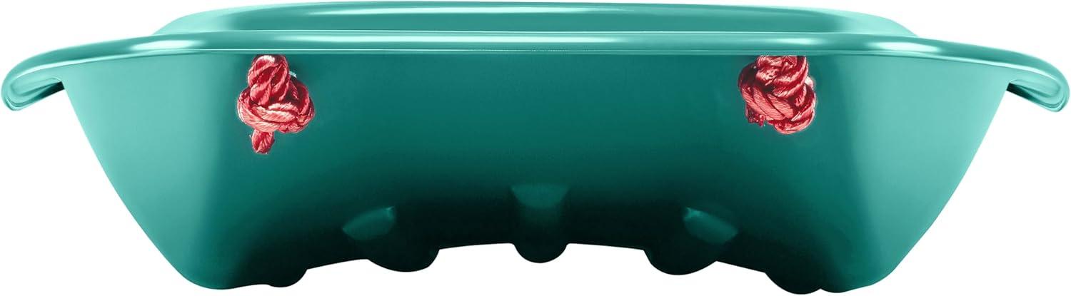 imageRetrospec Retrorider Plastic Snow Sled  Toboggan Style with Pull Rope ColdResistant Coating and Hard Bottom for Smooth Downhill Rides  Available in 35quot and 48quot Sizes for Kids and AdultsLegacy Wintertide