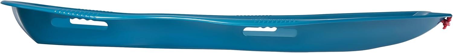 imageRetrospec Retrorider Plastic Snow Sled  Toboggan Style with Pull Rope ColdResistant Coating and Hard Bottom for Smooth Downhill Rides  Available in 35quot and 48quot Sizes for Kids and AdultsLegacy Snowy Spruce