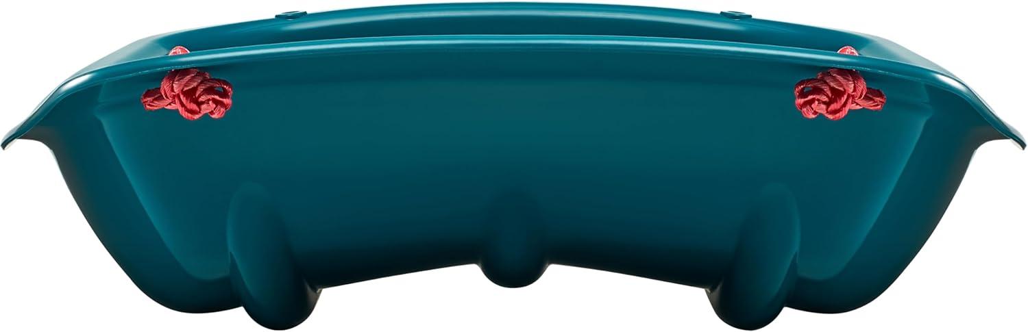 imageRetrospec Retrorider Plastic Snow Sled  Toboggan Style with Pull Rope ColdResistant Coating and Hard Bottom for Smooth Downhill Rides  Available in 35quot and 48quot Sizes for Kids and AdultsLegacy Snowy Spruce