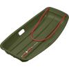 imageRetrospec Retrorider Plastic Snow Sled  Toboggan Style with Pull Rope ColdResistant Coating and Hard Bottom for Smooth Downhill Rides  Available in 35quot and 48quot Sizes for Kids and AdultsMistletoe