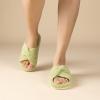 imageChantomoo Slippers for Women Memory Foam House Bedroom Corduroy Bow Crossbands Slide Slipper Shoes Comfy Trendy Gift SlippersAvocado Green