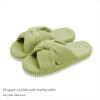 imageChantomoo Slippers for Women Memory Foam House Bedroom Corduroy Bow Crossbands Slide Slipper Shoes Comfy Trendy Gift SlippersAvocado Green