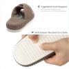 imageChantomoo Slippers for Women Memory Foam House Bedroom Corduroy Bow Crossbands Slide Slipper Shoes Comfy Trendy Gift SlippersBrown