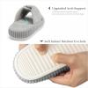 imageChantomoo Slippers for Women Memory Foam House Bedroom Corduroy Bow Crossbands Slide Slipper Shoes Comfy Trendy Gift SlippersGrey