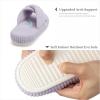 imageChantomoo Slippers for Women Memory Foam House Bedroom Corduroy Bow Crossbands Slide Slipper Shoes Comfy Trendy Gift SlippersLight Purple