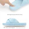 imageChantomoo Slippers for Women Memory Foam House Bedroom Corduroy Bow Crossbands Slide Slipper Shoes Comfy Trendy Gift SlippersLlight Blue