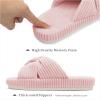 imageChantomoo Slippers for Women Memory Foam House Bedroom Corduroy Bow Crossbands Slide Slipper Shoes Comfy Trendy Gift SlippersPink