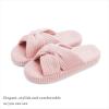 imageChantomoo Slippers for Women Memory Foam House Bedroom Corduroy Bow Crossbands Slide Slipper Shoes Comfy Trendy Gift SlippersPink