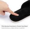 imageChantomoo Slippers for Women Memory Foam House Womens Slipper Slides Home Bedroom Bathroom Spa Open Toe Corduroy Bow Slippers Cozy ComfortableBlack