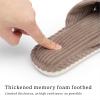 imageChantomoo Slippers for Women Memory Foam House Womens Slipper Slides Home Bedroom Bathroom Spa Open Toe Corduroy Bow Slippers Cozy ComfortableBrown