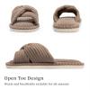 imageChantomoo Slippers for Women Memory Foam House Womens Slipper Slides Home Bedroom Bathroom Spa Open Toe Corduroy Bow Slippers Cozy ComfortableBrown