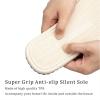 imageChantomoo Slippers for Women Memory Foam House Womens Slipper Slides Home Bedroom Bathroom Spa Open Toe Corduroy Bow Slippers Cozy ComfortableBrown