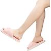 imageChantomoo Slippers for Women Memory Foam House Womens Slipper Slides Home Bedroom Bathroom Spa Open Toe Corduroy Bow Slippers Cozy ComfortablePink