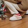 imageChantomoo Slippers for Women and Men Memory Foam Slippers House Shoes Faux Suede Upper Rubber Sole Faux Fur Lining Warm Comfy Indoor Fuzzy SlippersBeige