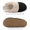 imageChantomoo Slippers for Women and Men Memory Foam Slippers House Shoes Faux Suede Upper Rubber Sole Faux Fur Lining Warm Comfy Indoor Fuzzy SlippersBlack