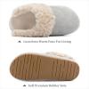 imageChantomoo Slippers for Women and Men Memory Foam Slippers House Shoes Faux Suede Upper Rubber Sole Faux Fur Lining Warm Comfy Indoor Fuzzy SlippersGrey