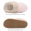 imageChantomoo Slippers for Women and Men Memory Foam Slippers House Shoes Faux Suede Upper Rubber Sole Faux Fur Lining Warm Comfy Indoor Fuzzy SlippersPink