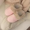 imageChantomoo Slippers for Women and Men Memory Foam Slippers House Shoes Faux Suede Upper Rubber Sole Faux Fur Lining Warm Comfy Indoor Fuzzy SlippersPink