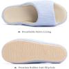 imageChantomoo Womens Slipper Memory Foam Slippers Comfy House Slippers Rubber Sole Bedroom Cozy Indoor Outdoor Home Slipper SlidesBlue