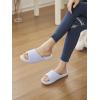 imageChantomoo Womens Slipper Memory Foam Slippers Comfy House Slippers Rubber Sole Bedroom Cozy Indoor Outdoor Home Slipper SlidesBlue