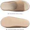 imageChantomoo Womens Slipper Memory Foam Slippers Comfy House Slippers Rubber Sole Bedroom Cozy Indoor Outdoor Home Slipper SlidesBrown