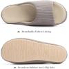 imageChantomoo Womens Slipper Memory Foam Slippers Comfy House Slippers Rubber Sole Bedroom Cozy Indoor Outdoor Home Slipper SlidesGrey