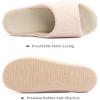 imageChantomoo Womens Slipper Memory Foam Slippers Comfy House Slippers Rubber Sole Bedroom Cozy Indoor Outdoor Home Slipper SlidesPink