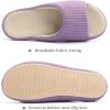 imageChantomoo Womens Slipper Memory Foam Slippers Comfy House Slippers Rubber Sole Bedroom Cozy Indoor Outdoor Home Slipper SlidesPurple