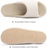 imageChantomoo Womens Slipper Memory Foam Slippers Comfy House Slippers Rubber Sole Bedroom Cozy Indoor Outdoor Home Slipper SlidesWhite