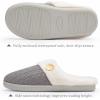 imageChantomoo Womens Slipper Warm Comfy Memory Foam House Slippers Knitted Shoes Faux Fur Lined AntiSkid Rubber Sole Bedroom Cozy Indoor Outdoor SlippersDark Grey