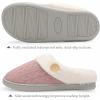 imageChantomoo Womens Slipper Warm Comfy Memory Foam House Slippers Knitted Shoes Faux Fur Lined AntiSkid Rubber Sole Bedroom Cozy Indoor Outdoor SlippersPink
